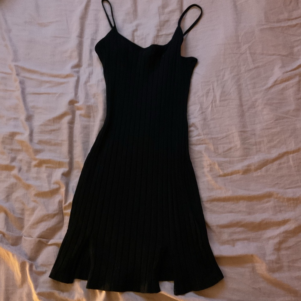 Elegant Black Spaghetti Strap Dress